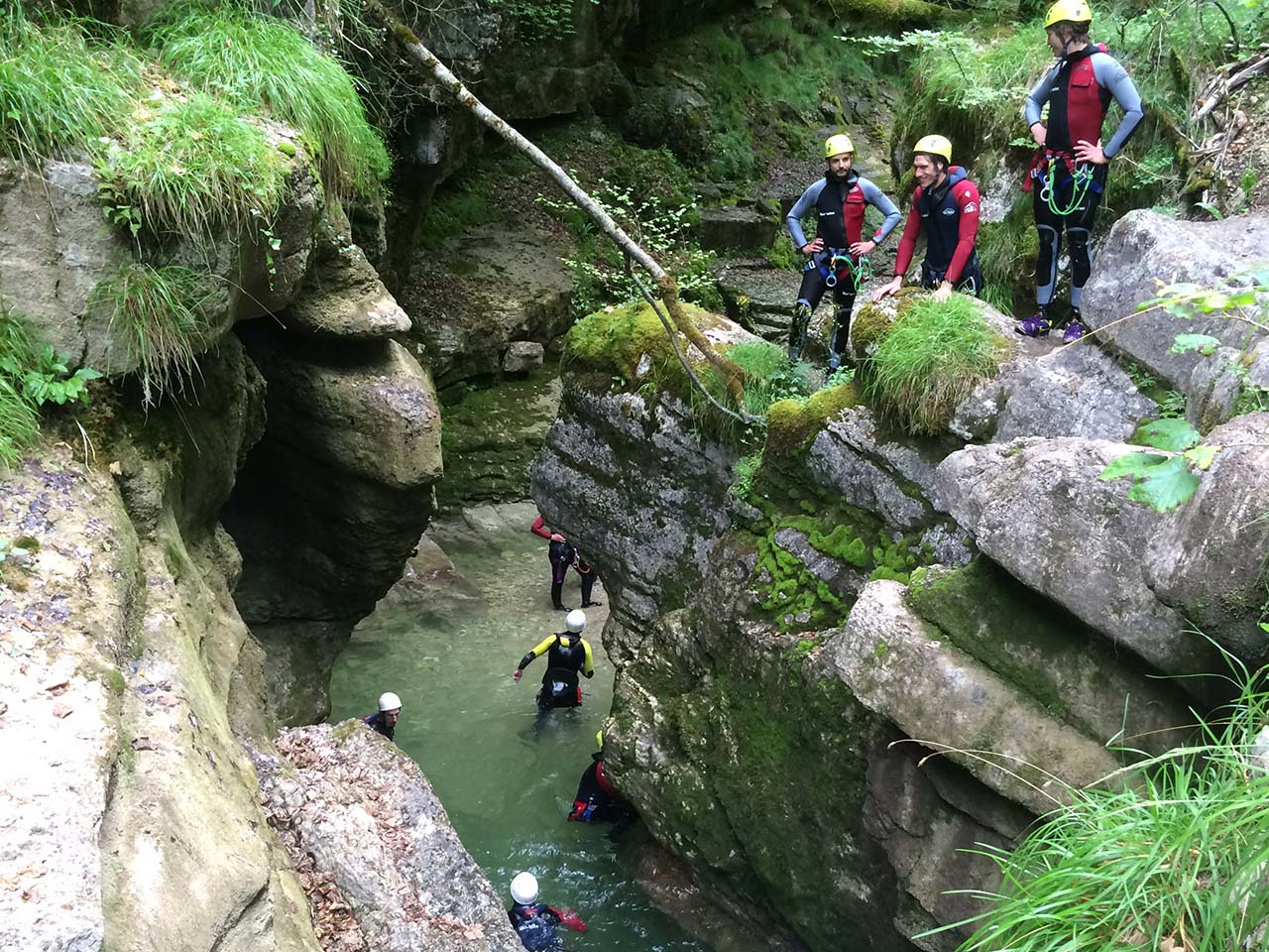 descente canyon du Flumen