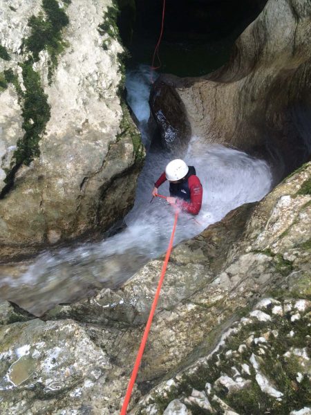 canyon de coiserette dans le Jura